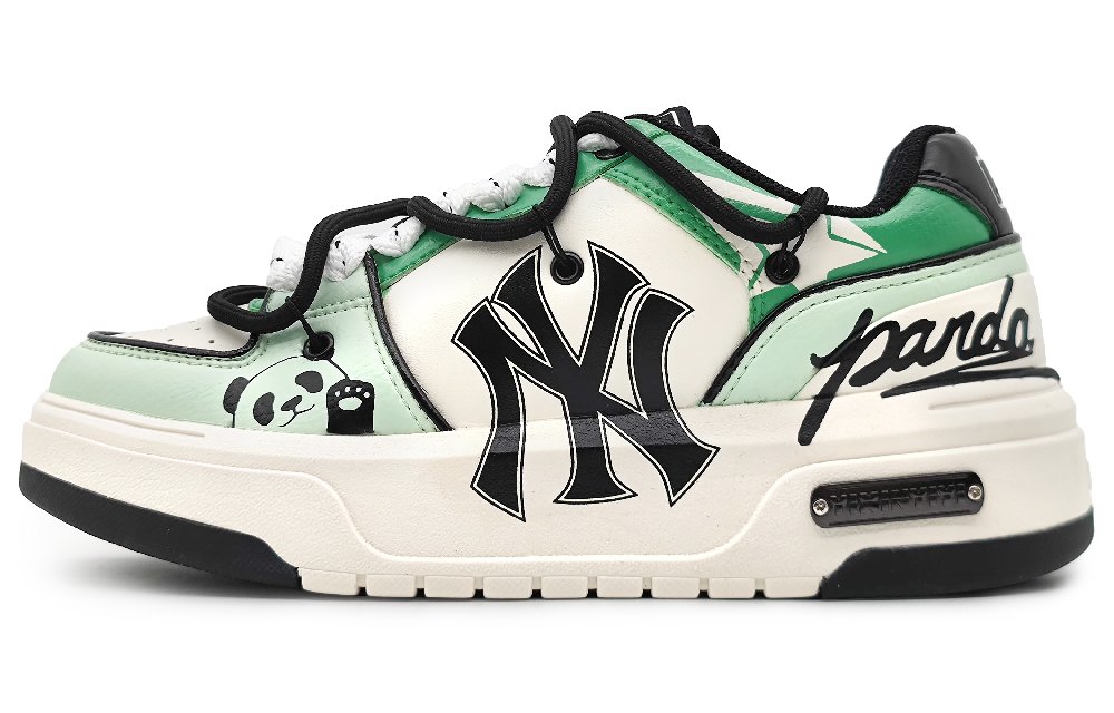 MLB Chunky Liner Wear-Resistant Height Increasing Low-Top Skateboard Shoes Unisex Green