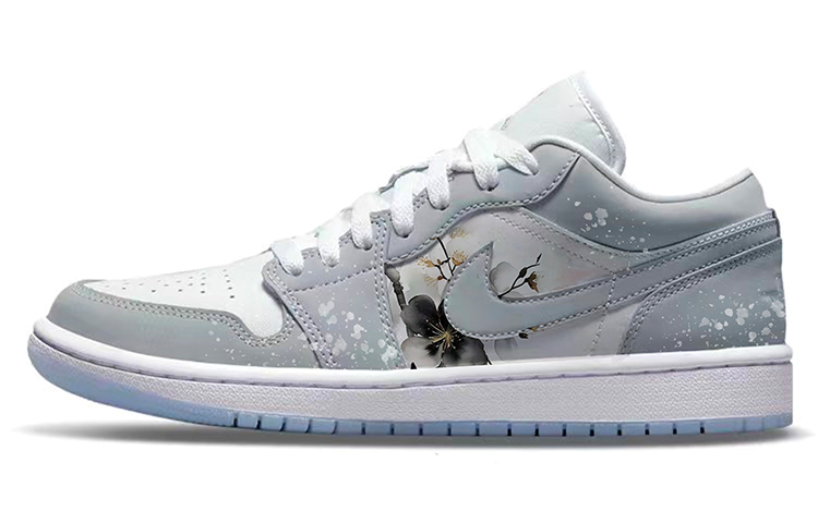 Jordan Air Jordan 1 Vintage Basketball Shoes Women's Low Top Gray/White