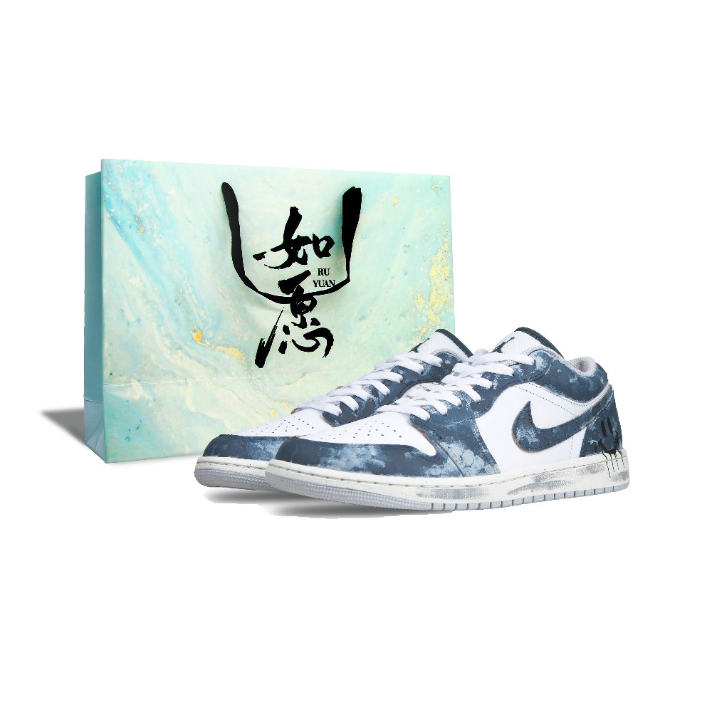 Jordan Air Jordan 1 Vintage Basketball Shoes Unisex Low top Gray
