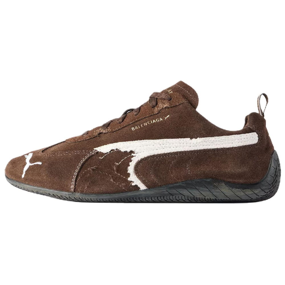 PUMA x Balenciaga Speedcat Thin Sole Shoes Low Top Casual Shoes Unisex Brown