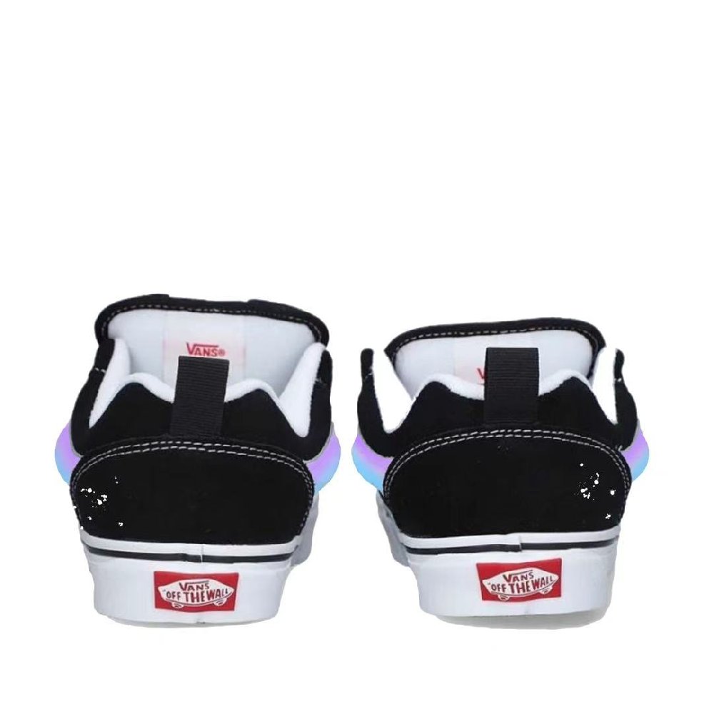 Vans Knu Skool Dreamy Starry Sky Anti Slip Wear Resistant Low Top Skateboard Shoes Unisex Blue Purple