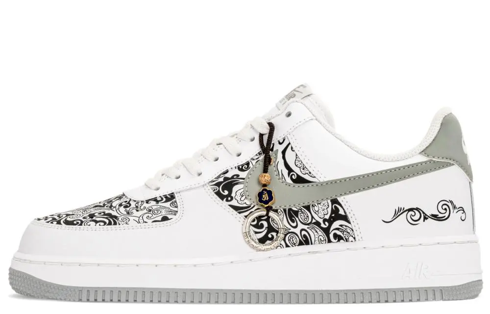 Nike Air Force 1 Teng Yun Era Low top Skateboard Shoes Men's Black White
