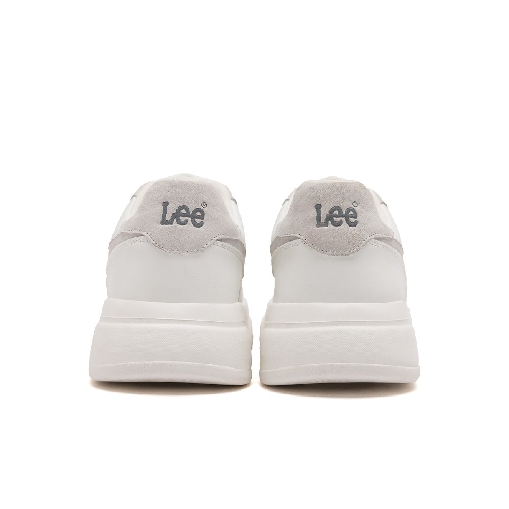 Lee White Sneakers Low Top Skateboard Shoes Men's