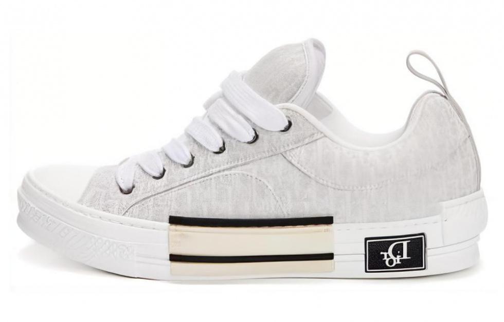 DIOR B23 Skater Low Top Cream DIOR Oblique Jacquard