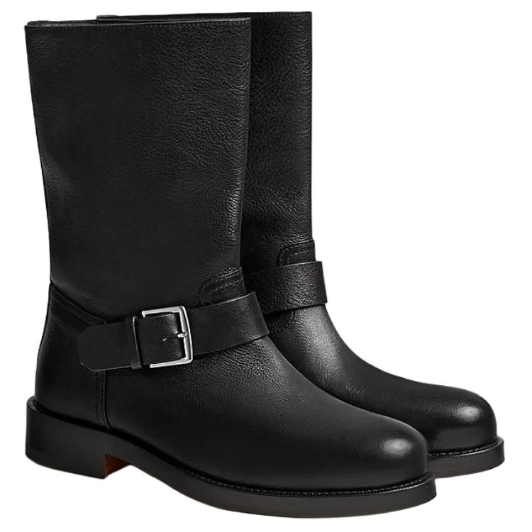 HERMES Leo Ankle Boots 3.3cm Women's Black купить в интернет-магазине Yoocart с быстрой доставкой по России.