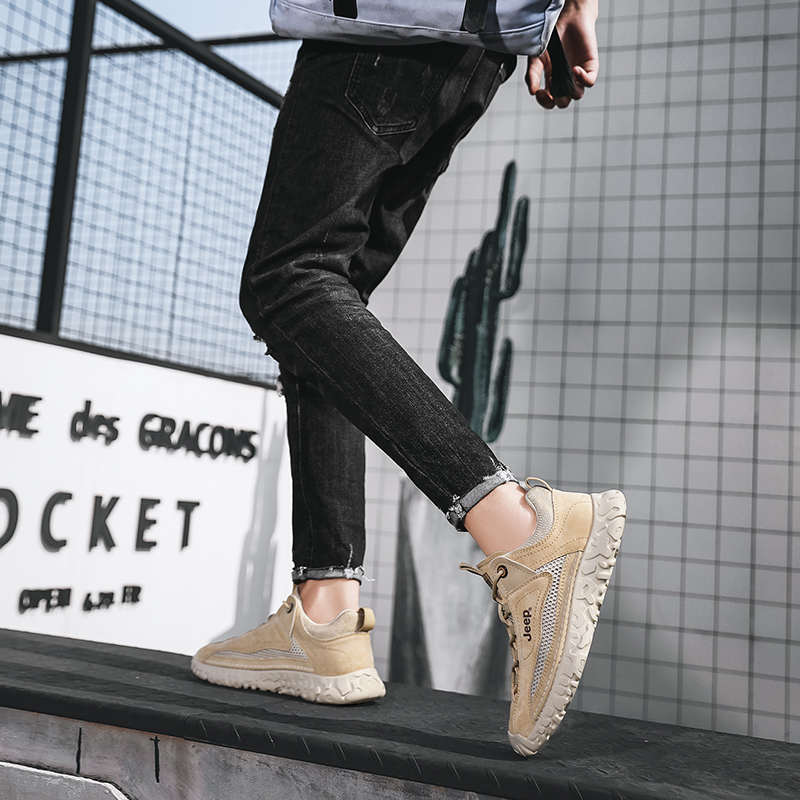 Jeep Low Top Casual Shoes Men's Earth Yellow купить в интернет-магазине Yoocart с быстрой доставкой по России.