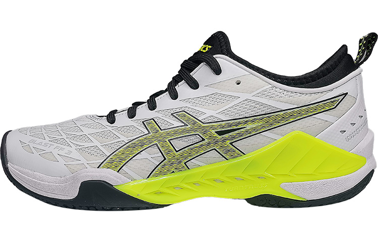 Asics Blast FF 3 Wear-Resistant Low-Top Badminton Shoes Men's White