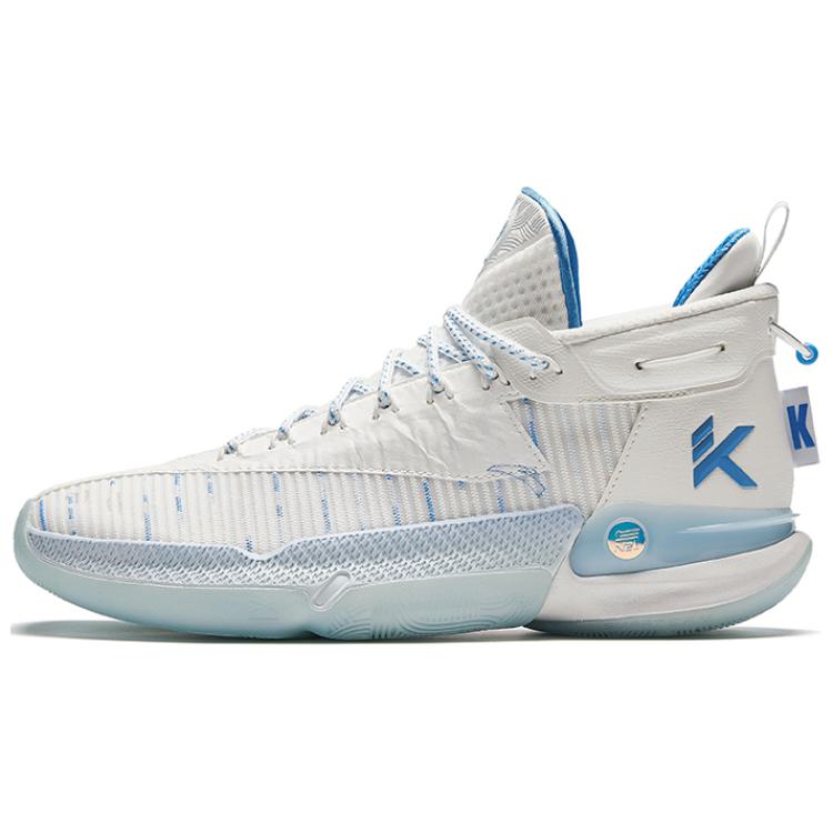 Anta KT9 Cushioning, Wear Resistant Low top Basketball Shoes Men's White Blue