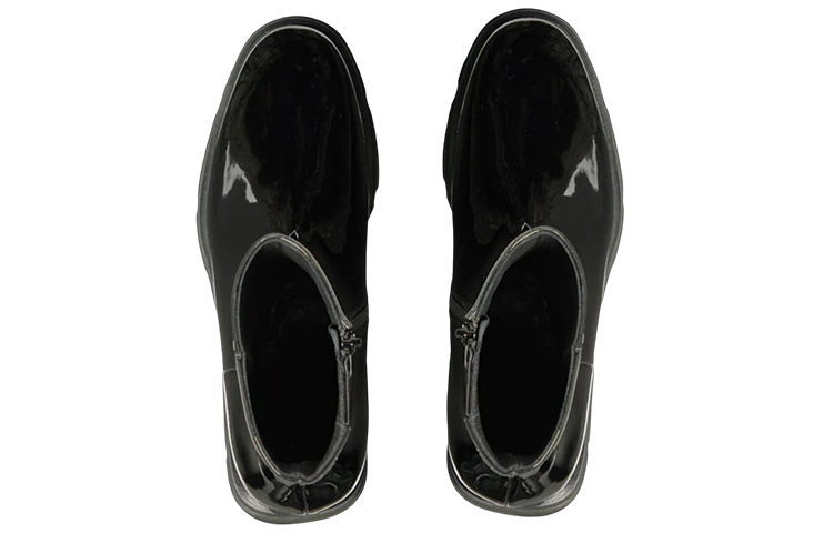 Alexander McQueen Patent leather Ankle Boots 'Black'