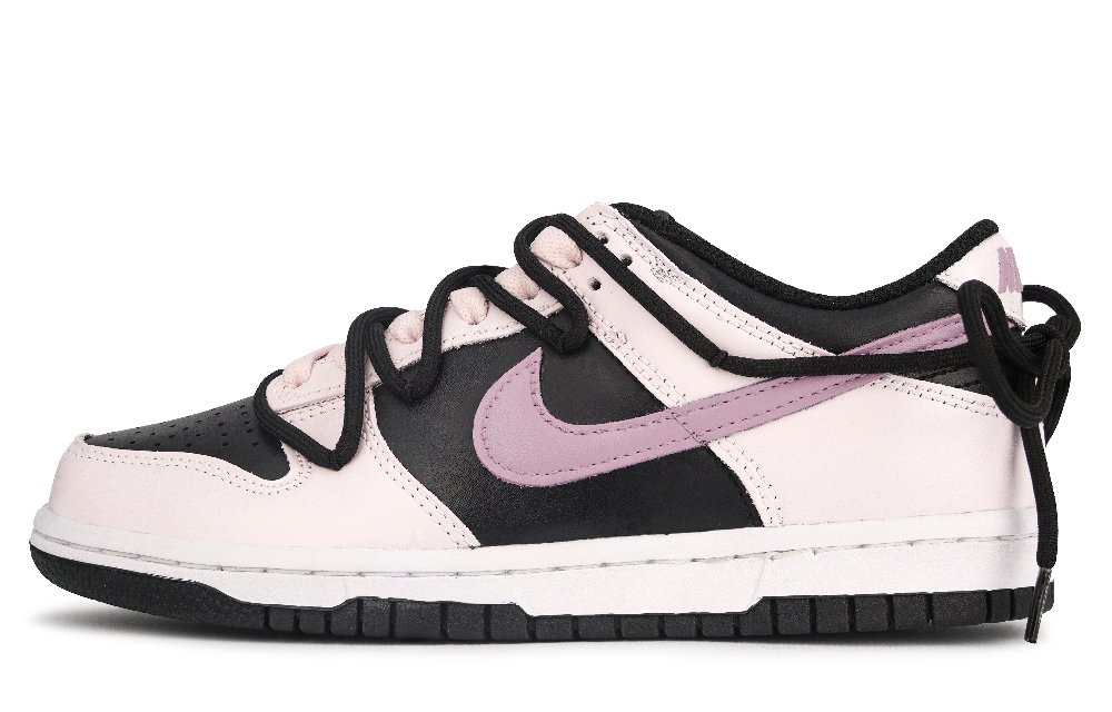 Nike Dunk Berry Night Whispers Abrasion Resistant Low Top Skateboard Shoes Women's Black Pink