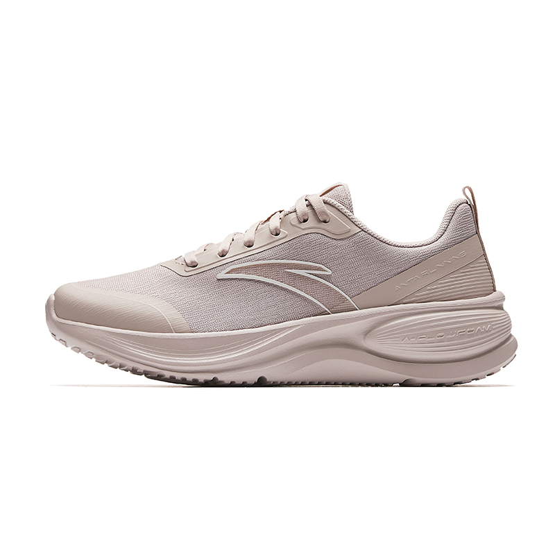 Anta Breathable And Resilient Low Top Casual Training City Commute Sprint Running Shoes Women's Lotus Gray