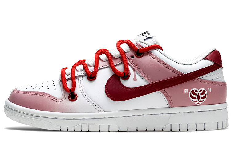 Nike Dunk Retro FZBB Anti Slip Wear Resistant Low Top Skateboard Shoes Unisex Cherry Blossom Pink