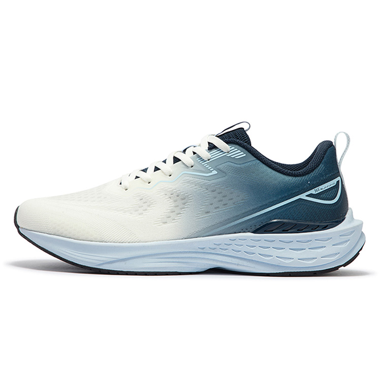 361° Flying Fish 3.0 Cushioning, Slip Resistant, And Abrasion Resistant Low Top Casual Running Shoes Men's White Blue