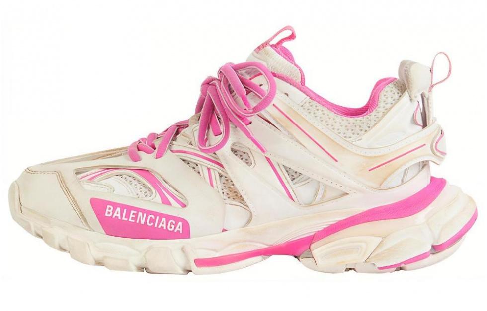 Balenciaga Track Worn Out In Purple White Women's