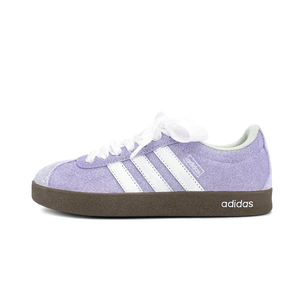 Adidas Neo VL Court 2.0 Anti-Slip Wear-Resistant Low-Top Skateboard Shoes Unisex White Purple
