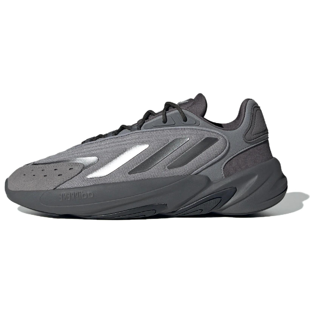 Adidas Originals Ozelia Anti Slip And Wear Resistant Coverage Low Top Chunky Sneakers Unisex Gray