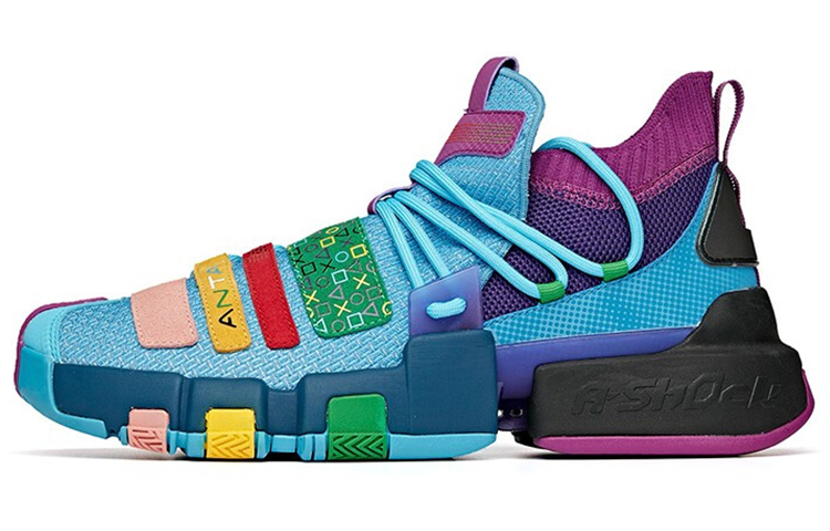 Anta Player 3rd Generation Low-Top Performance Basketball Shoes Men's Frozen Blue