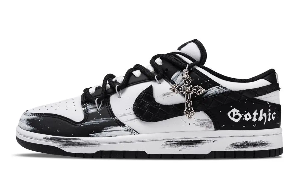 Nike Dunk Low top Skateboard Shoes Unisex Black White