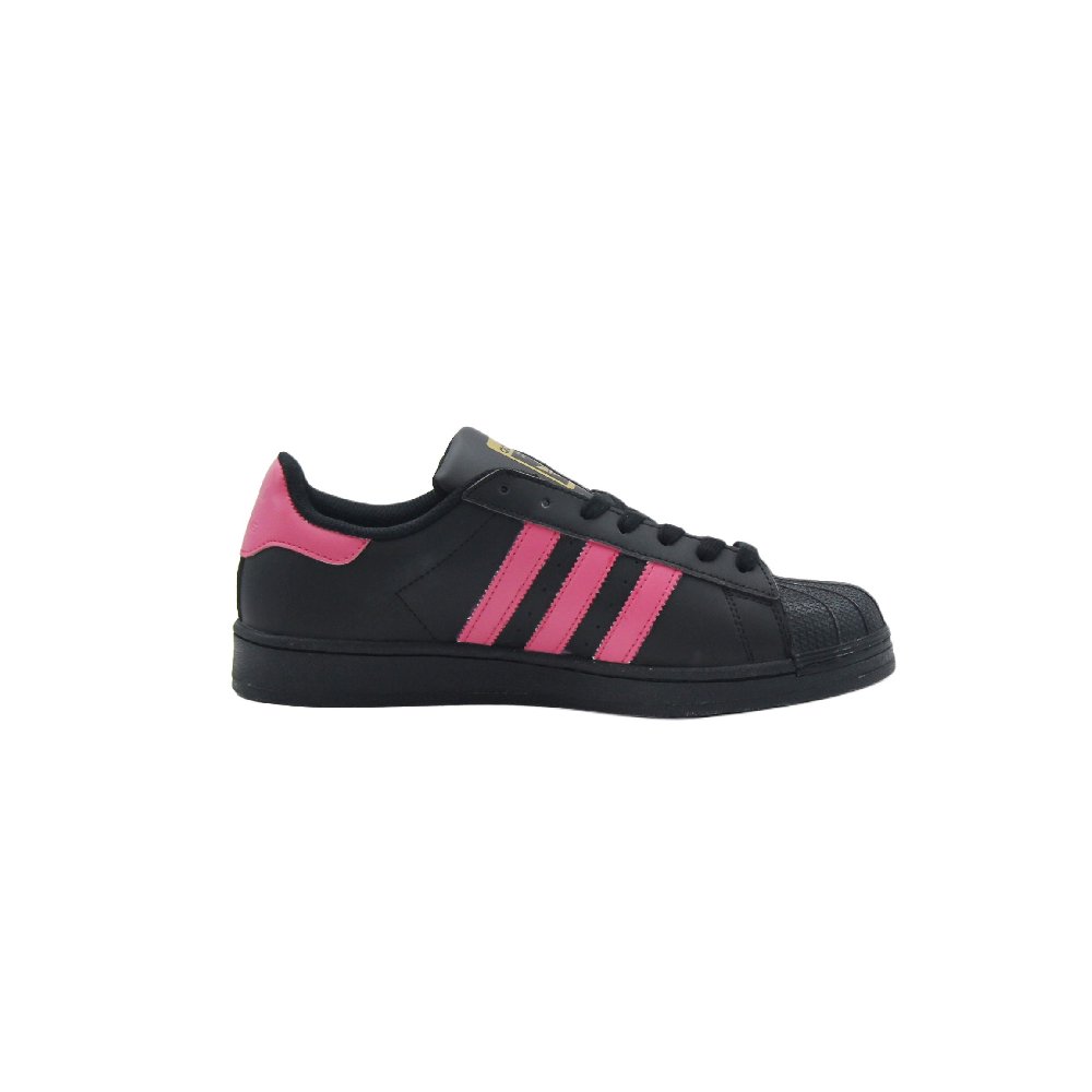 Adidas Originals SUPERSTAR Slip Resistant Low Top Skateboard Shoes Unisex Black Pink