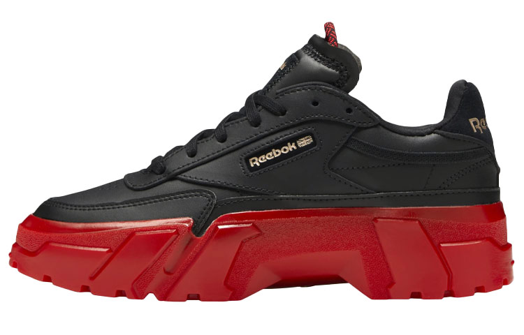 Reebok Club C Cardi B Black Red Women's