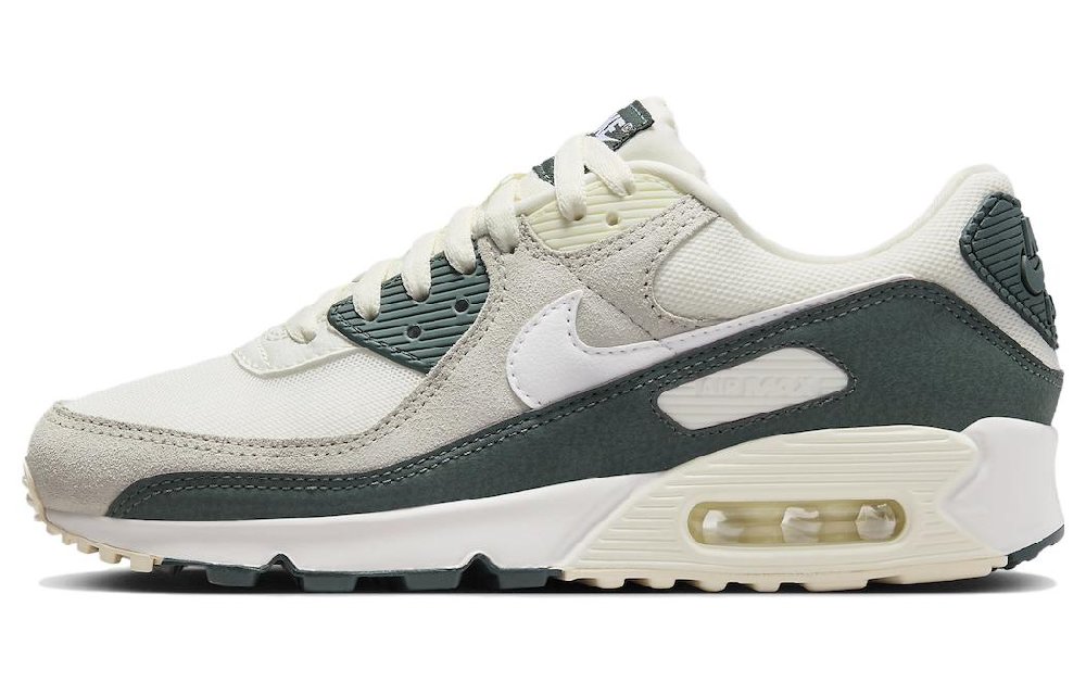 Nike Air Max 90 Повседневная обувь Low Top Бежево-зеленый Женская