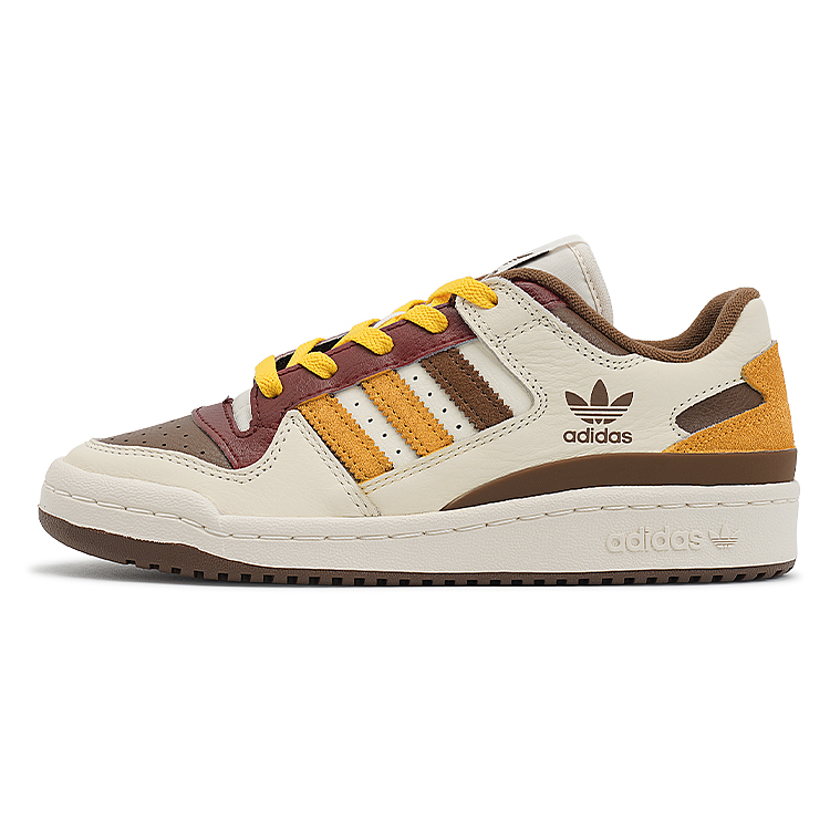Adidas Originals FORUM Abrasion Resistant Low top Casual Shoes Unisex Beige Brown