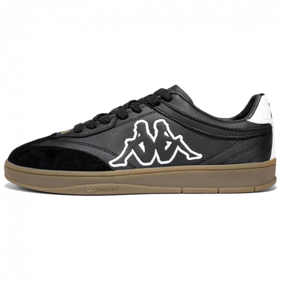 Kappa Tifo Back to Back Anti Slip Wear Resistant Low Top Skateboard Shoes Unisex Black White