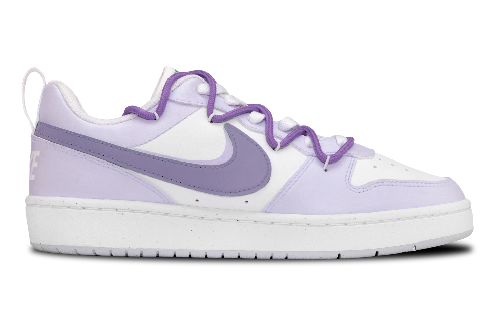 Nike Court Borough Anti Slip Wear Resistant Low Top Skateboard Shoes GS Purple купить в интернет-магазине Yoocart с быстрой доставкой по России.