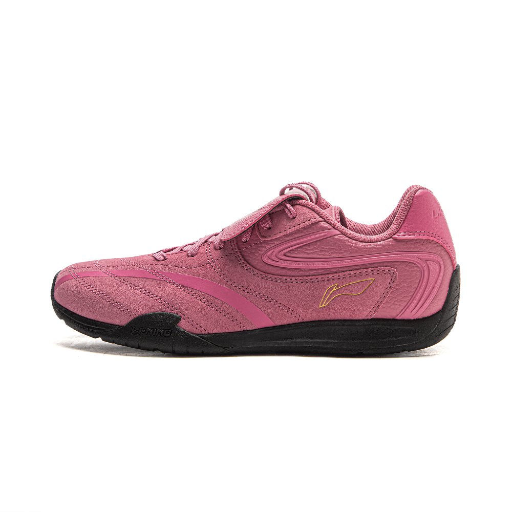 LiNing Film Pulse Slip Resistant, Abrasion Resistant, Lightweight Low Top Casual Shoes Women's Blossom Peony Pink