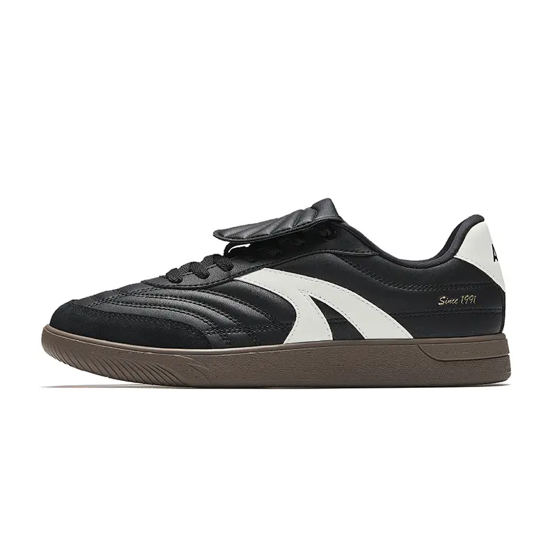Anta Abrasion Resistant Lightweight Slip Resistant Low top Skateboard Shoes Men's Black
