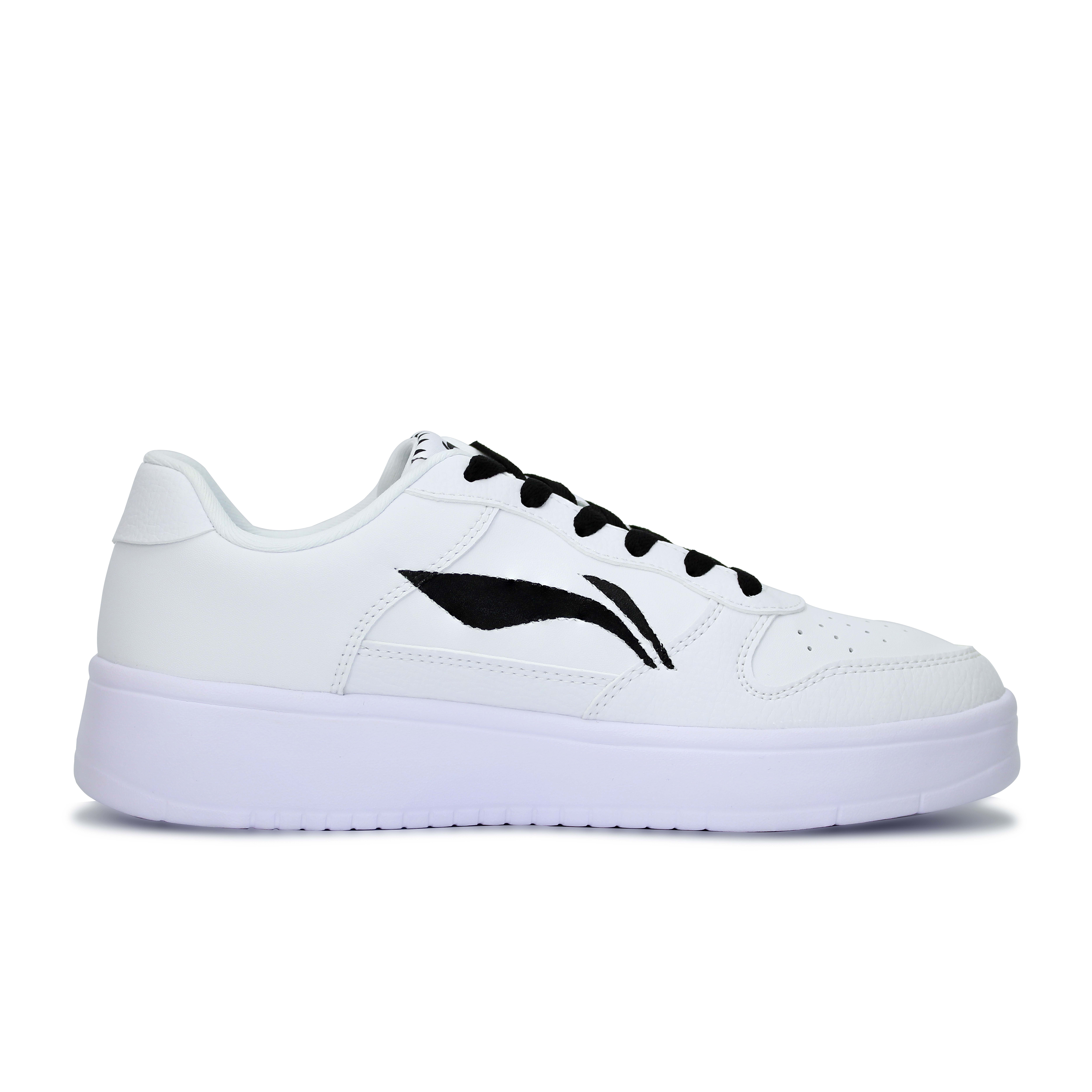 LiNing Pontoon Boats Lightweight And Breathable Low top Skateboard Shoes Unisex White