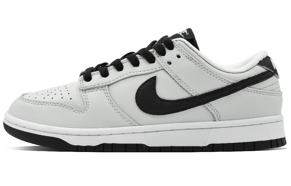 Nike Dunk Gray Tracing Anti Slip Wear Resistant Low Top Skateboard Shoes Men's Black Gray