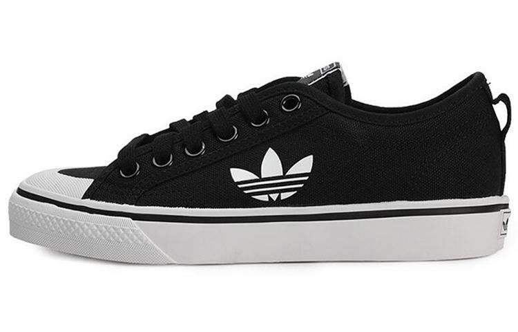 Adidas Nizza Trefoil Core Black Crystal White Women's