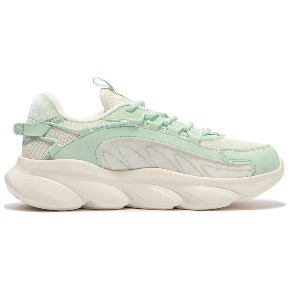 361° Spirit Fox Cushioned Slip-Resistant Abrasion-Resistant Low-Top Casual Running Shoes Women's Green White