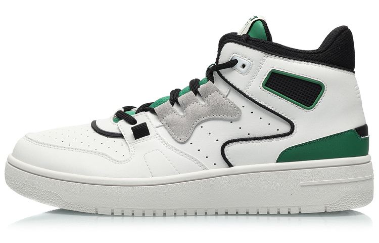 LINING Charge 2020 Vintage Basketball Shoes Men Mid-Top White Green