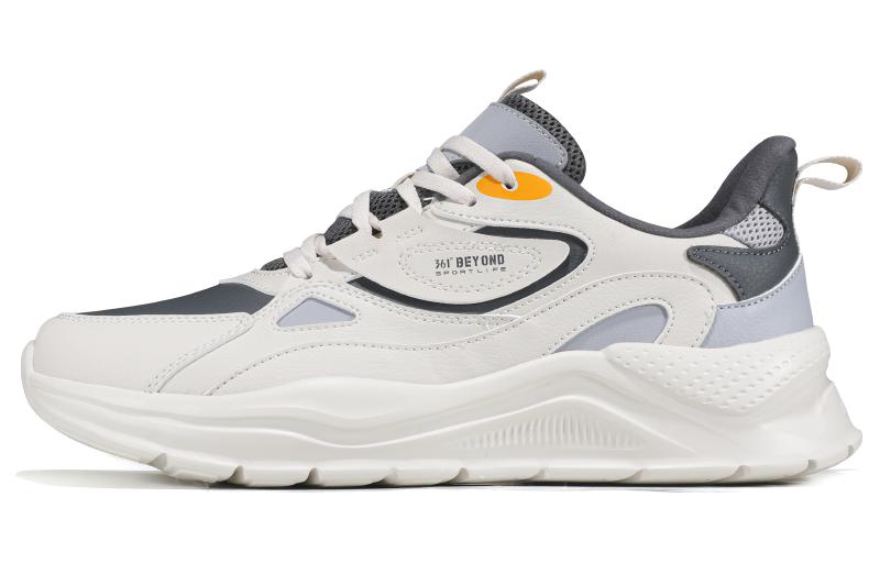 361° Cushioning, Slip Resistant, Abrasion Resistant, Lightweight, Thermal Low top Running Shoes Men's White Gray Purple