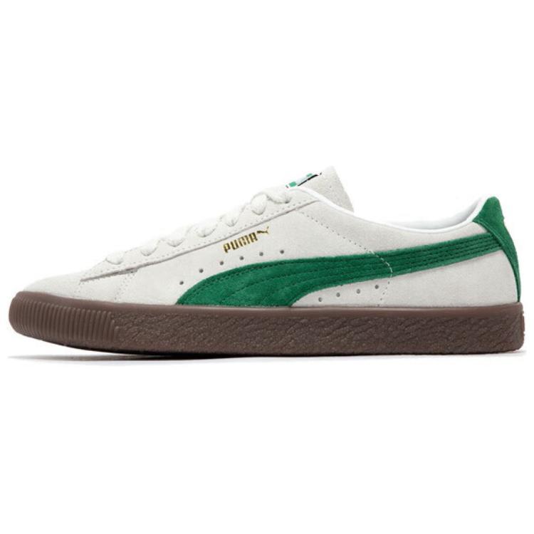 PUMA SUEDE VTG VTG Anti-Slip And Wear-Resistant Breathable Low-Top Casual Shoes Unisex Gray Green