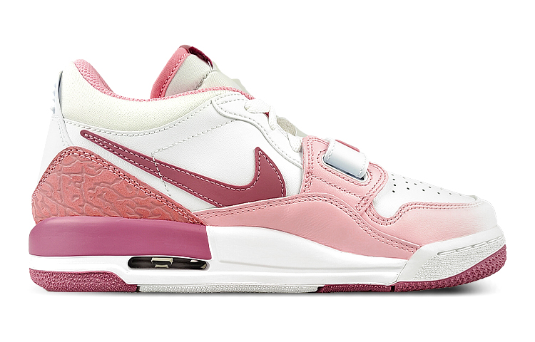 Jordan Legacy 312 Shock Absorbers Slip Resistant Abrasion Resistant Mid top Vintage Basketball Shoes GS White Pink купить в интернет-магазине Yoocart с быстрой доставкой по России.