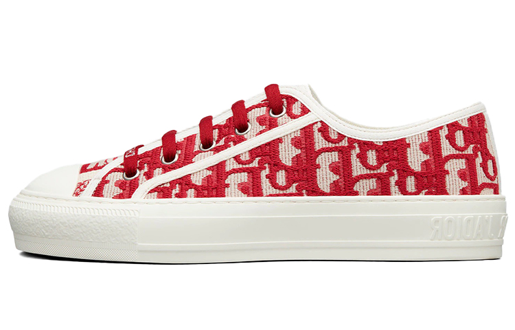 DIOR Walk'n'DIOR Oblique Red Canvas Women's