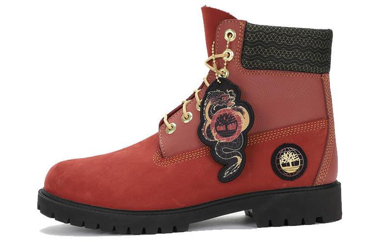 Timberland 6 Inch Lace Waterproof Boots 'Dark Red Nubuck'