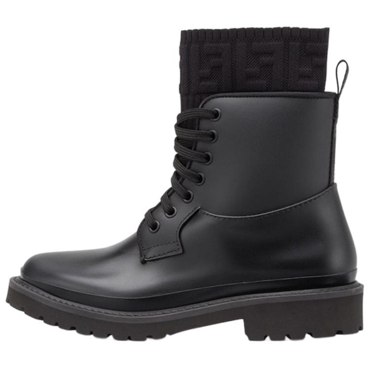 FENDI Women's Rockoko PVC Biker Boot 'Black'
