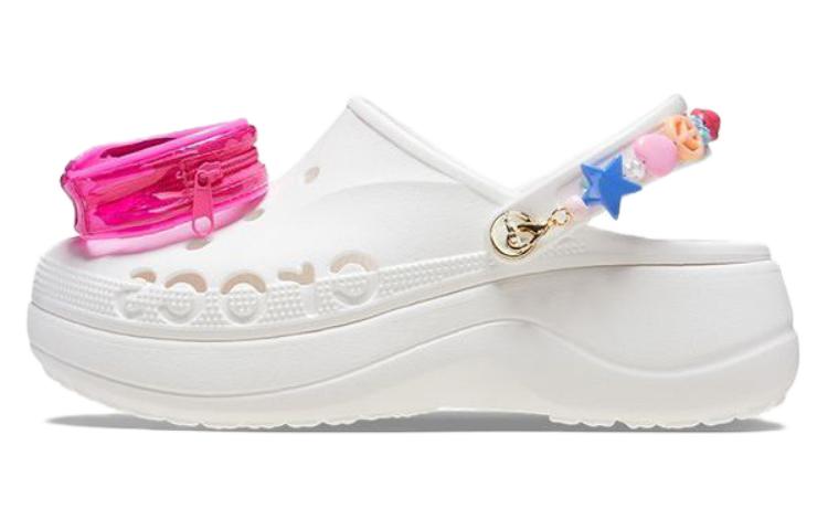 Crocs Baya Midsummer Platform Clogs 'White Pink' Women's