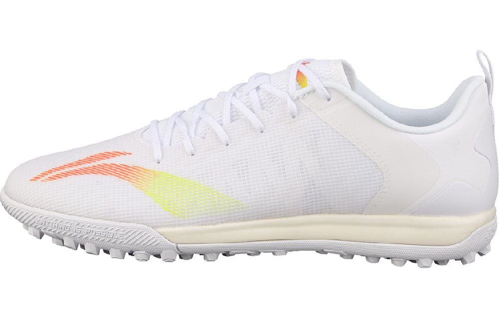 LiNing Shadow Cushioning Anti-Slip And Wear-Resistant Coverage Soccer Shoes Men's White Orange