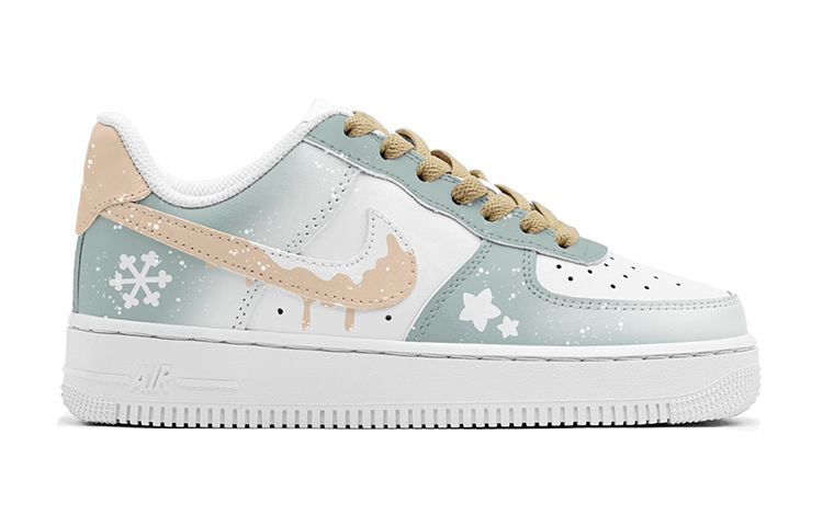 Nike Air Force 1 Air Force 1, Christmas Gift, Stars Gingerbread Man Low Top Skateboard Shoes Men's Green White купить в интернет-магазине Yoocart с быстрой доставкой по России.