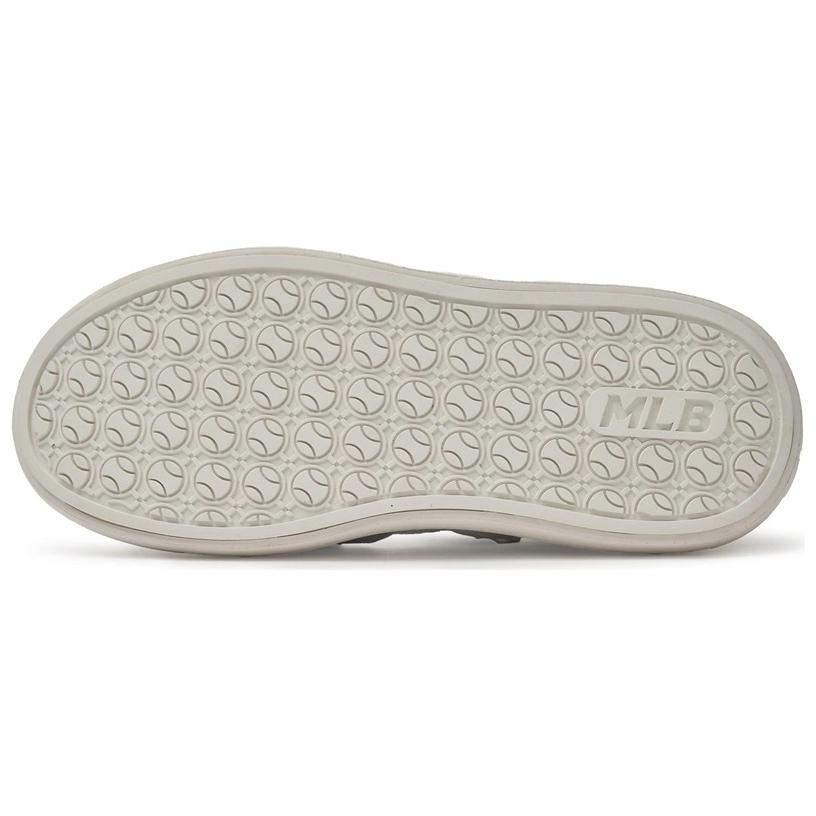 MLB Chunky Base Anti-Slip Wear-Resistant River Trekking Shoes Women's Silver Gray Black