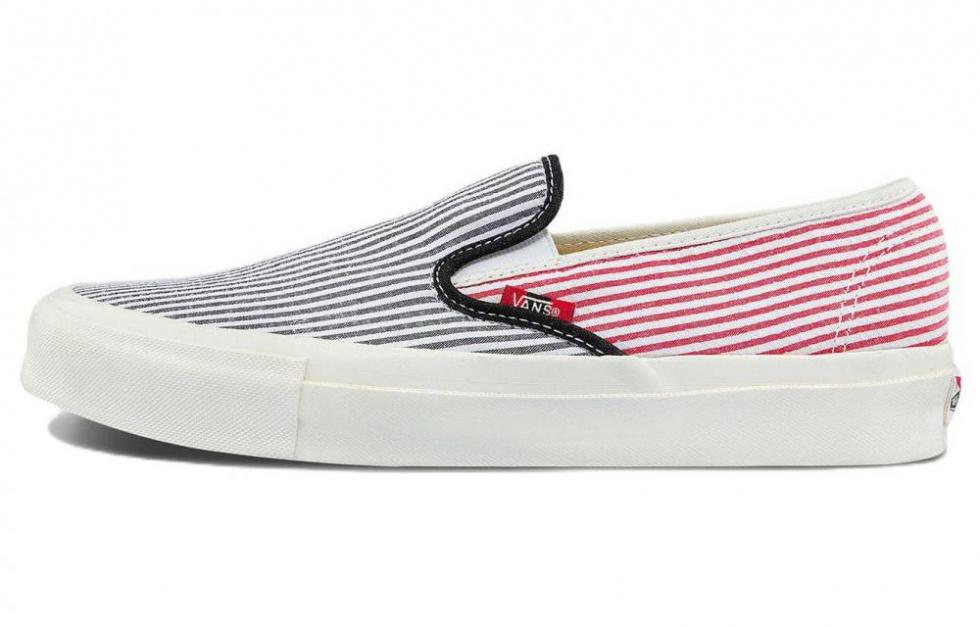 Vans Style 48 Lx Casual Fashion Skate Shoes Unisex Blue Pink Stripe 'Blue Pink'