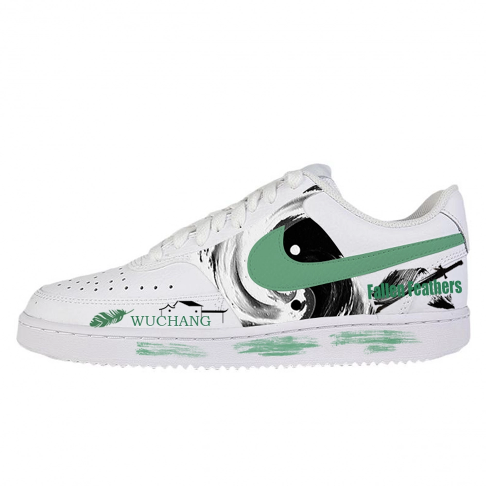 Nike Court Vision 1 Abrasion Resistant Low top Skateboard Shoes Unisex White