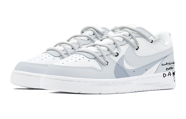 Nike Court Borough Low-Top Skateboard Shoes Women's White Gray купить в интернет-магазине Yoocart с быстрой доставкой по России.
