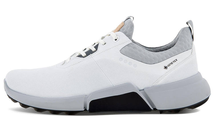 Ecco Wear-Resistant Low-Top Golf Shoes Men's White
