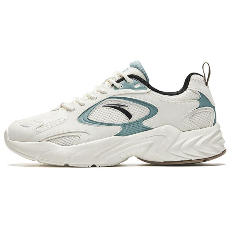 Anta Wear-Resistant Low-Top Casual Shoes Men's White Cyan